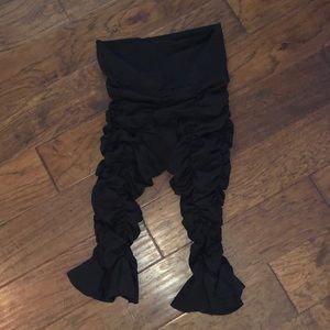 Avatar stretch ruffle leggings with flare leg